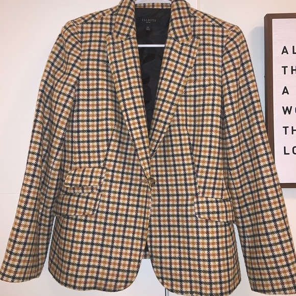 Talbots Plaid Blazer in perfect condition - Picture 1 of 8